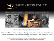 Tablet Screenshot of foxfirejewelers.com